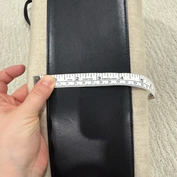 Chloe Kamilla east west eyelet broderie linen tote with leather handles - Picture 11 of 14